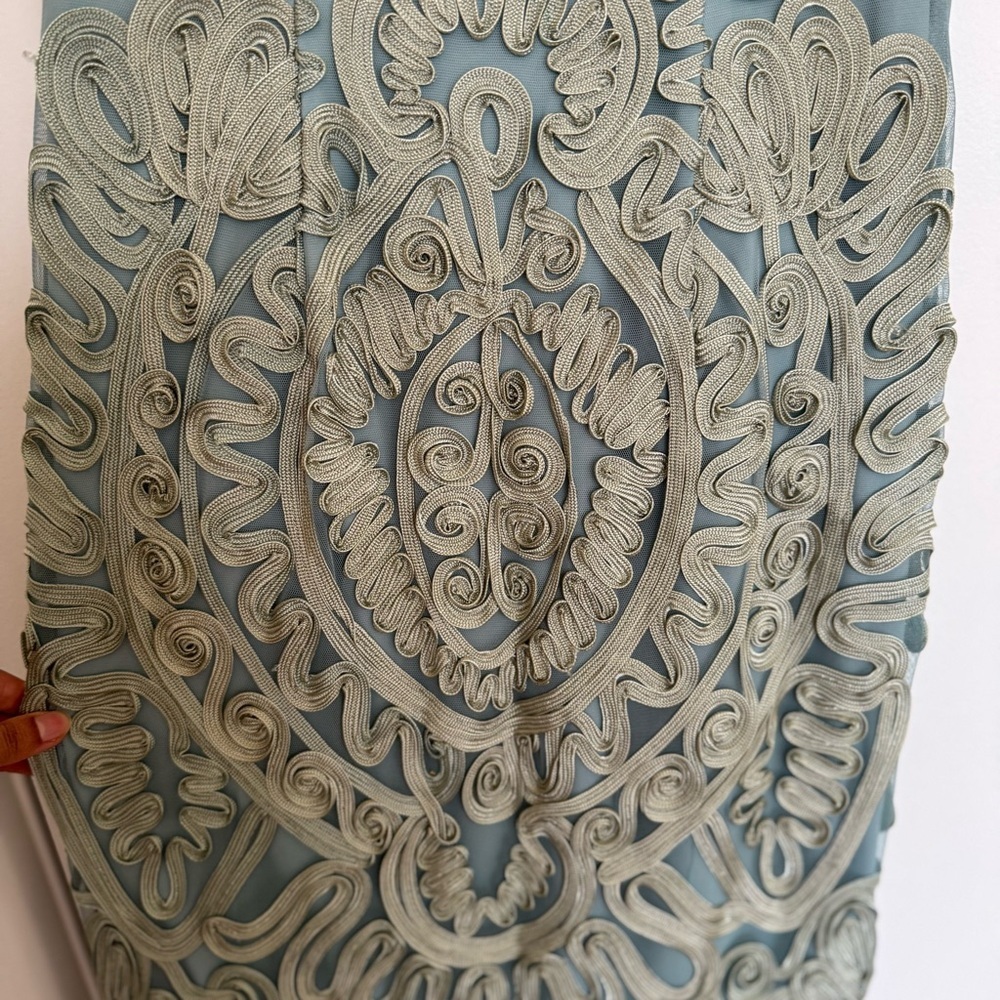 JS Collections Soutache Mermaid Midi Dress Size 2 - Picture 8 of 14